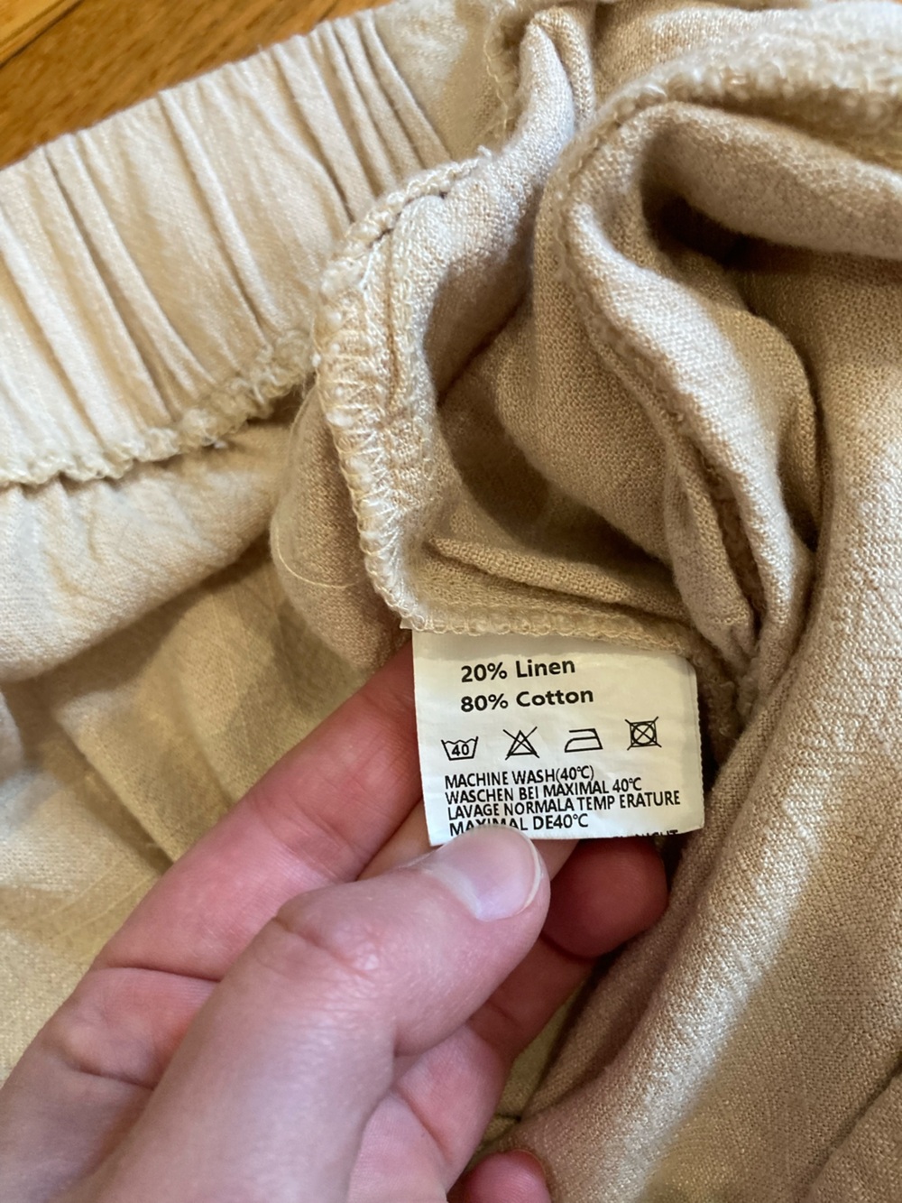 Cotton Linen Blend Wide Leg Pants - Picture 5 of 10